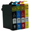 Cartouches d'encre EPSON / (T1281 : Black) (T1282 : Cyan) (T1283 : Magenta) (T1284 : Yellow)